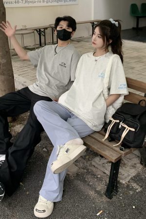 Cool Pocket Short Sleeve T-Shirt for Women - 2025 Summer Quick-Dry Sun Protection Top, Casual Couple Style, Perfect for Y2K Fashion