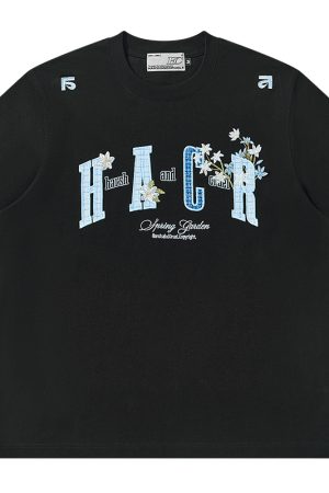 Cooling Guava Series Embroidered Couple Summer T-shirt - Small Fragrant Patch, Lightweight Sorona Fabric, Trendy Summer Style