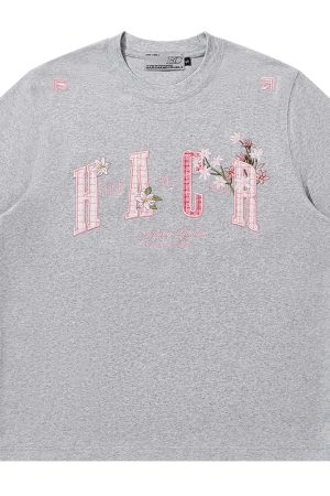 Cooling Guava Series Embroidered Couple Summer T-shirt - Small Fragrant Patch, Lightweight Sorona Fabric, Trendy Summer Style