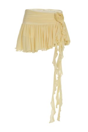 Cream Cheese Sweet Bow Multi-Layer Spliced Midi Skirt - Casual Versatile Long Skirt for Y2K and 90s Fashion Lovers