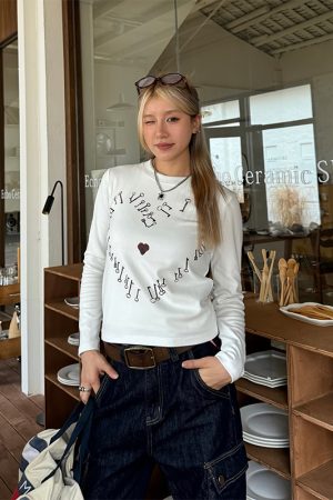 Cropped Retro Short-Sleeve T-Shirt for Women, Loose American Style Summer Streetwear Top