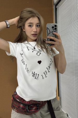 Cropped Retro Short-Sleeve T-Shirt for Women, Loose American Style Summer Streetwear Top