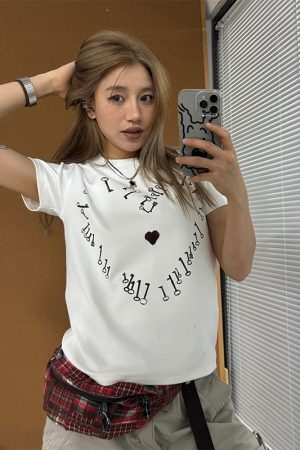 Cropped Retro Short-Sleeve T-Shirt for Women, Loose American Style Summer Streetwear Top