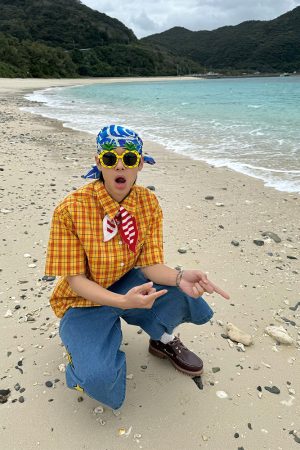 Custom American Striped Color-Block Short-Sleeve Shirt for Men and Women, Summer Loose Casual Streetwear