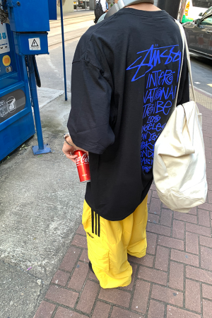 Custom Color Dopamine Three-Stripes Pocket Work Pants for Men and Women in Meladen Nylon - Casual Sports Long Pants