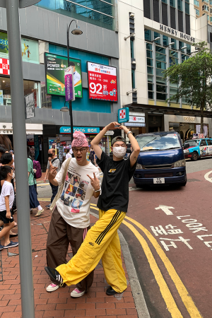 Custom Color Dopamine Three-Stripes Pocket Work Pants for Men and Women in Meladen Nylon - Casual Sports Long Pants