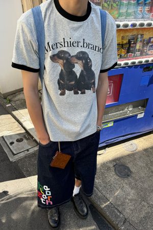 Custom Color Printed Washable Seven-Point Denim Shorts for Men and Women, Straight Loose Wide-Leg Summer Fashion Style