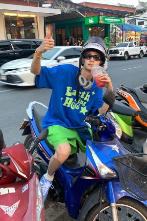 Custom Retro Summer Colorful Dopamine Unisex Short Sleeve T-Shirt - Casual Cotton Tee for Couples, Y2K Style, Versatile Fashion