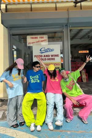 Custom Retro Summer Colorful Dopamine Unisex Short Sleeve T-Shirt - Casual Cotton Tee for Couples, Y2K Style, Versatile Fashion