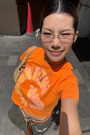 Custom Summer American Letter Print Short Sleeve T-Shirt for Men and Women, Loose Fit Sorona Casual Tee, Trendy Versatile Style