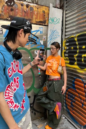 Custom Summer American Letter Print Short Sleeve T-Shirt for Men and Women, Loose Fit Sorona Casual Tee, Trendy Versatile Style