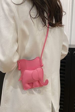 Cute Elephant Mini Crossbody Bag for Kids - Trendy Summer 2025 Accessory, Perfect for Walks and Phone Storage