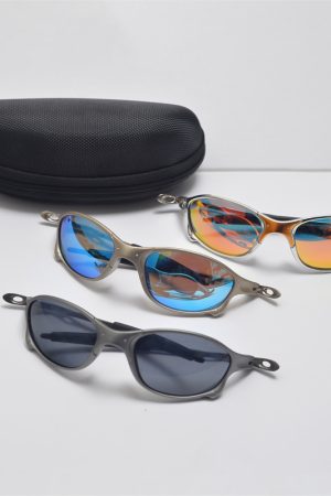 Cyberpunk Futuristic Round Frame Colorful Laser Sunglasses for Hip-Hop Style Cycling - European American Fashion Accessory