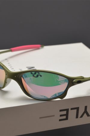 Cyberpunk Futuristic Round Frame Colorful Laser Sunglasses for Hip-Hop Style Cycling - European American Fashion Accessory