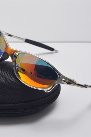 Cyberpunk Futuristic Round Frame Colorful Laser Sunglasses for Hip-Hop Style Cycling - European American Fashion Accessory