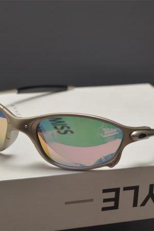 Cyberpunk Futuristic Round Frame Colorful Laser Sunglasses for Hip-Hop Style Cycling - European American Fashion Accessory