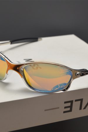 Cyberpunk Futuristic Round Frame Colorful Laser Sunglasses for Hip-Hop Style Cycling - European American Fashion Accessory