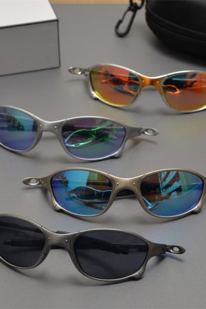 Cyberpunk Futuristic Round Frame Colorful Laser Sunglasses for Hip-Hop Style Cycling - European American Fashion Accessory