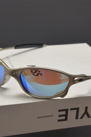 Cyberpunk Futuristic Round Frame Colorful Laser Sunglasses for Hip-Hop Style Cycling - European American Fashion Accessory