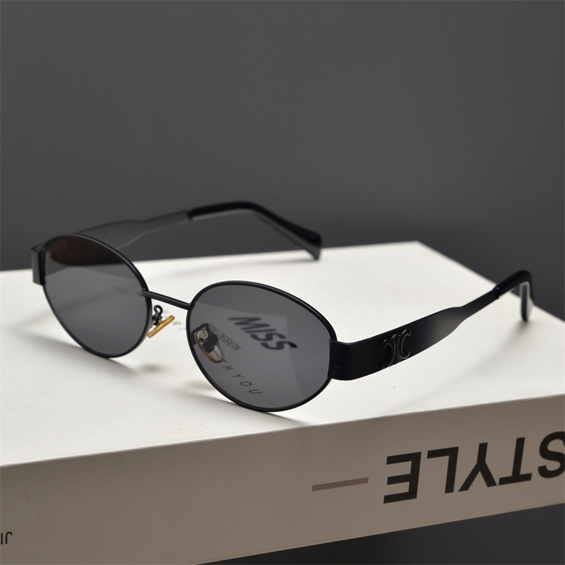 Cyberpunk Oval Metal Letter Sunglasses for Women - High-End Korean Style Retro Hip-Hop Eyewear - European & American Fashion Cyberpunk Oval Metal Letter Sunglasses for Women - High-End Korean Style Retro Hip-Hop Eyewear - European & American Fashion