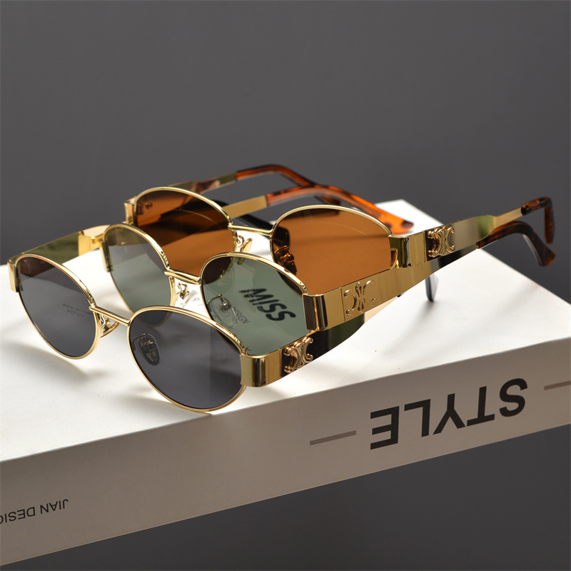 Cyberpunk Oval Metal Letter Sunglasses for Women - High-End Korean Style Retro Hip-Hop Eyewear - European & American Fashion Cyberpunk Oval Metal Letter Sunglasses for Women - High-End Korean Style Retro Hip-Hop Eyewear - European & American Fashion