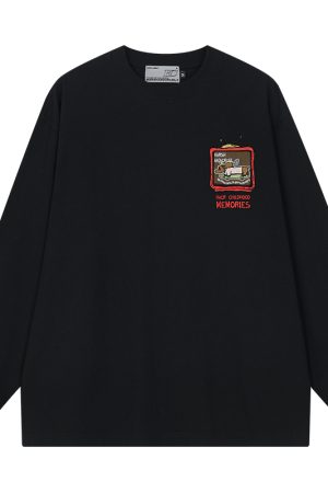 Dachshund's Believer Velcro Long Sleeve T-Shirt - Cute Graphic Tee for Dog Lovers, Y2K Style, Comfortable Casual Wear