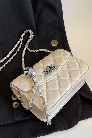 Diamond Quilted Chain Crossbody Bag for Women - Versatile Mini Square Bag for Spring/Summer 2025 Fashion