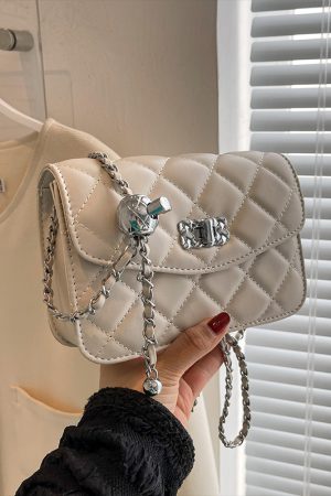 Diamond Quilted Chain Crossbody Bag for Women - Versatile Mini Square Bag for Spring/Summer 2025 Fashion