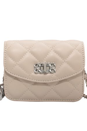 Diamond Quilted Chain Crossbody Bag for Women - Versatile Mini Square Bag for Spring/Summer 2025 Fashion