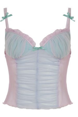 Dreamy Clouds Floral Bodycon Ultra-Short Skirt for Women - Low-Waist Brushed Edge Half Skirt in Trendy Y2K Style