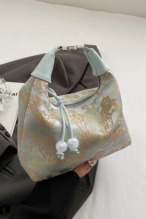 Embroidered Chinese Style Underarm Bag for Women - High-End Single Shoulder Crossbody Bag for Summer 2025