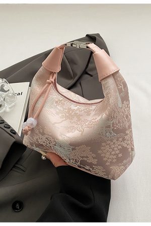 Embroidered Chinese Style Underarm Bag for Women - High-End Single Shoulder Crossbody Bag for Summer 2025