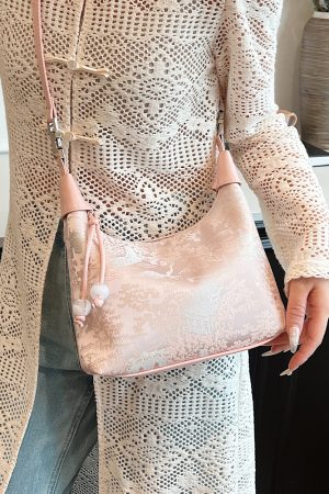 Embroidered Chinese Style Underarm Bag for Women - High-End Single Shoulder Crossbody Bag for Summer 2025