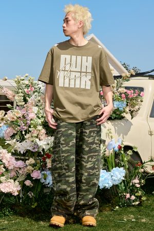 Embroidered Heavyweight Streetwear Letter T-Shirt - American Vintage Loose Fit Short Sleeve Unisex Summer 2025 Fashion