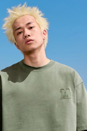 Embroidered Letter Minimalist Short Sleeve T-Shirt - American Vintage Heavyweight Unisex Trendy 2025 Summer Fashion Essential