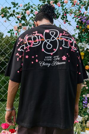 Embroidered National Trend Letter Short Sleeve T-Shirt - Vintage American Style, Unisex Loose Fit for Summer 2025 Fashion