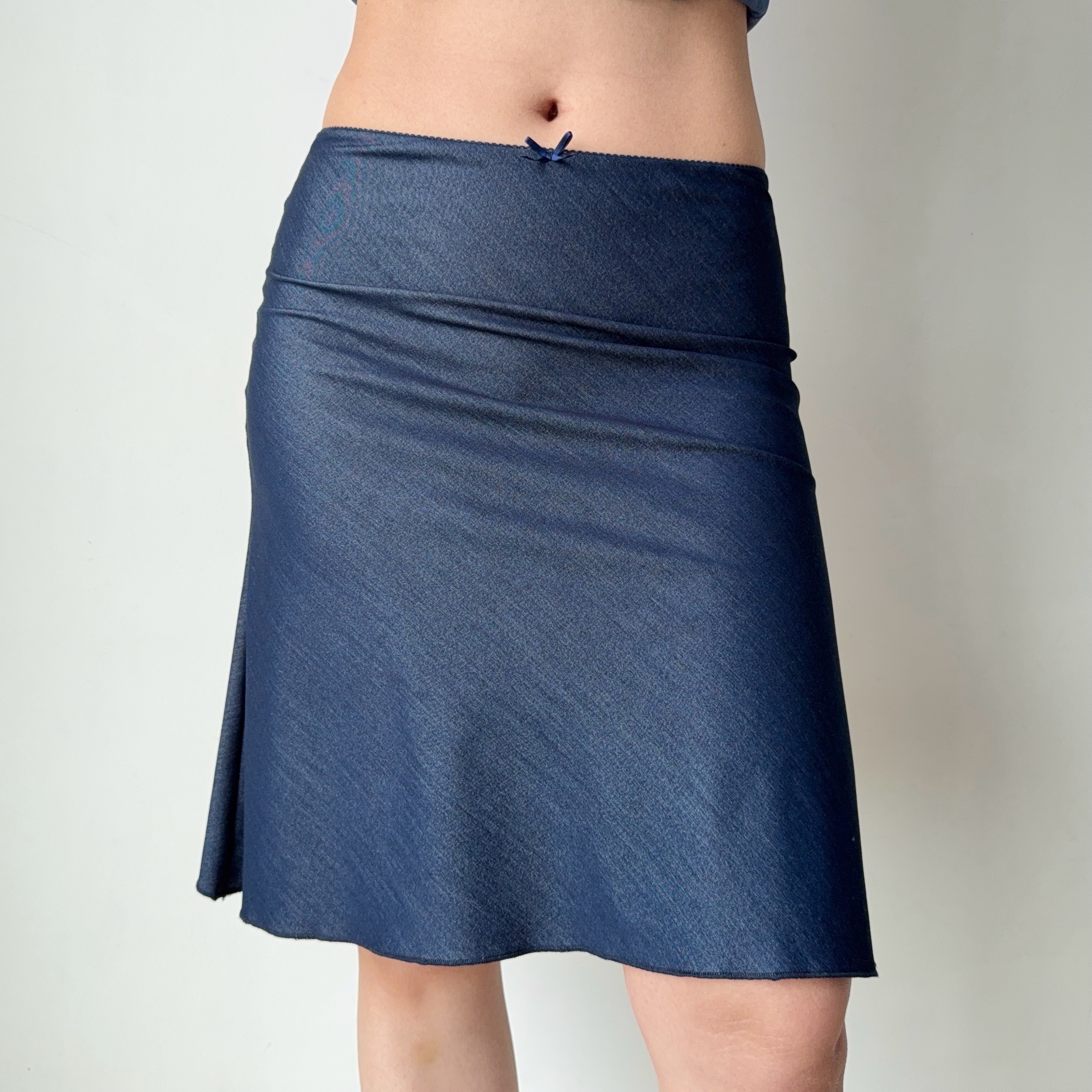 European American Style Imitation Denim A-line Mermaid Skirt Women's Summer Mid-Waist Bodycon Skirt for Trendy 90s & Y2K Fashion