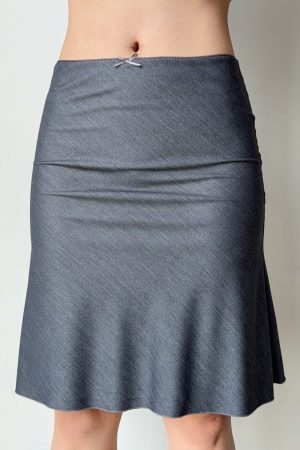 European American Style Imitation Denim A-line Mermaid Skirt Women's Summer Mid-Waist Bodycon Skirt for Trendy 90s & Y2K Fashion