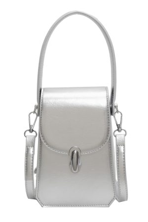 Exquisite Summer Tote Bag for Women 2025 - High-End Silver Crossbody Handbag & Mobile Phone Bag