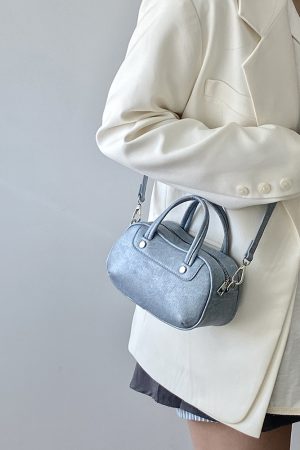 Exquisite Women's Small Round Bag - Korean Style Casual Shoulder Crossbody Handbag for 2025 Fashion Trends