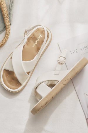 Fairy Flat Sheepskin Sandals - Versatile Non-Fatiguing Summer Footwear for Skirts - French Style Women's Outdoor Fashion 2024