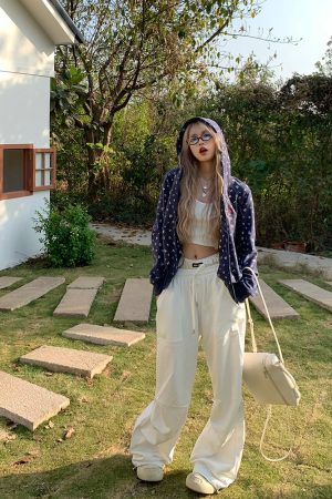 Floral Embroidered Hoodie Cardigan for Men and Women - Casual American Style Top for Spring & Autumn Fashion