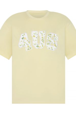 Floral Embroidered Patchwork Loose T-Shirt for Couples - Spring Summer National Trend Short Sleeve Tee