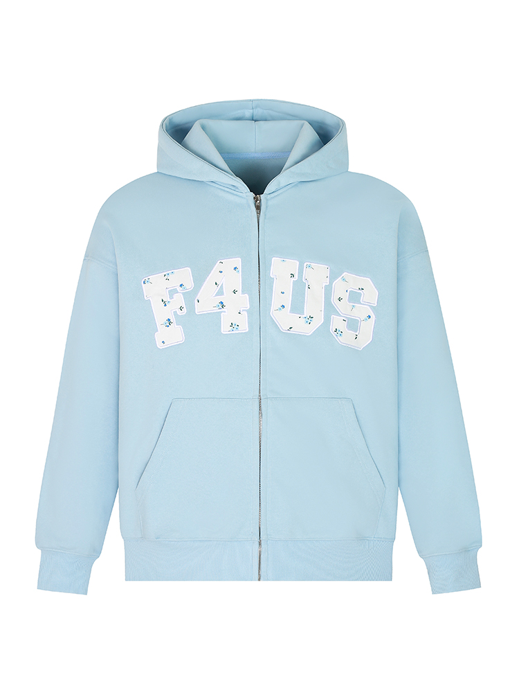 Floral Embroidery Zipper Hoodie Jacket for Couples - Loose Fit Autumn and Winter National Trend Outerwear Floral Embroidery Zipper Hoodie Jacket for Couples - Loose Fit Autumn and Winter National Trend Outerwear