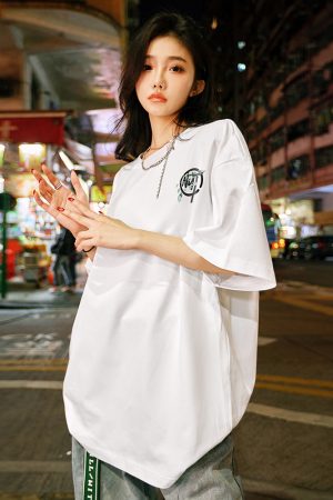 Floral Graphic Short Sleeve T-Shirt, Unisex, 280g Heavyweight, 2025 New Arrival, Y2K Style, Trendy Streetwear Fashion