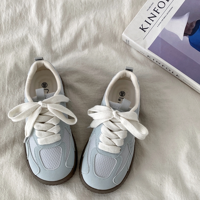 Foggy Blue Retro Training Board Shoes for Women - Chic Versatile Casual Sports Footwear for Summer 2025 Foggy Blue Retro Training Board Shoes for Women - Chic Versatile Casual Sports Footwear for Summer 2025