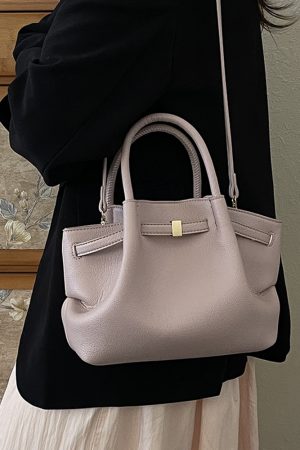 French Retro Lychee Pattern Handbag for Women - 2025 Textured Versatile Shoulder Crossbody Bag, Fashionable Commuting Style