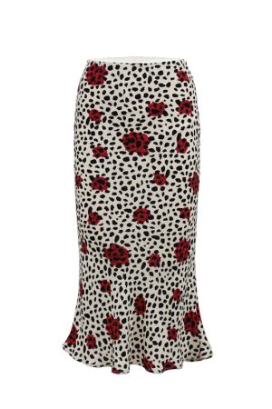 French Vintage Leopard Print A-Line Skirt - Sexy Slim Fit Short Skirt for 90s Y2K Style Fashion