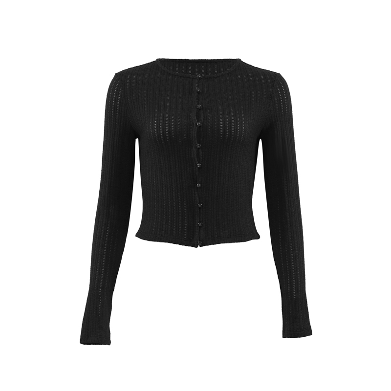 French Vintage Red Hollow Knit Cardigan for Women - Slim Fit, Flattering Round Neck, Long Sleeve - Stylish 90s Inspired Top French Vintage Red Hollow Knit Cardigan for Women - Slim Fit, Flattering Round Neck, Long Sleeve - Stylish 90s Inspired Top