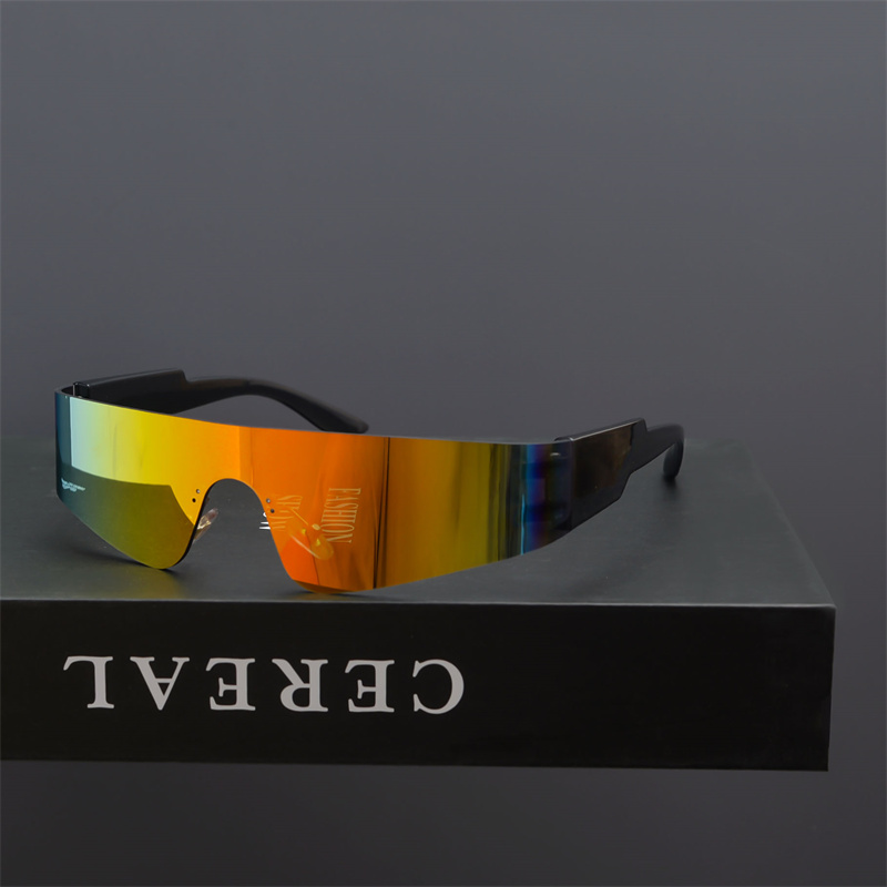 Futuristic Cyberpunk Frameless One-Piece Sunglasses for Trendy Boys and Girls - Ideal for Street Photography and Riding. Futuristic Cyberpunk Frameless One-Piece Sunglasses for Trendy Boys and Girls - Ideal for Street Photography and Riding.